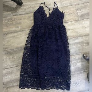 Bardot lace dress